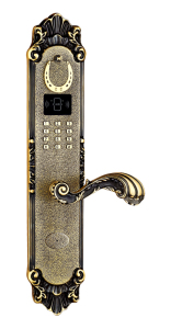 Brass Fingerprint Access Control Lock with Password and IC Card